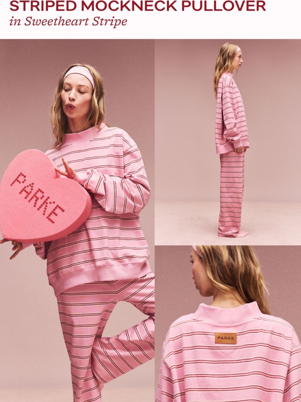 Parke Pink Striped Set